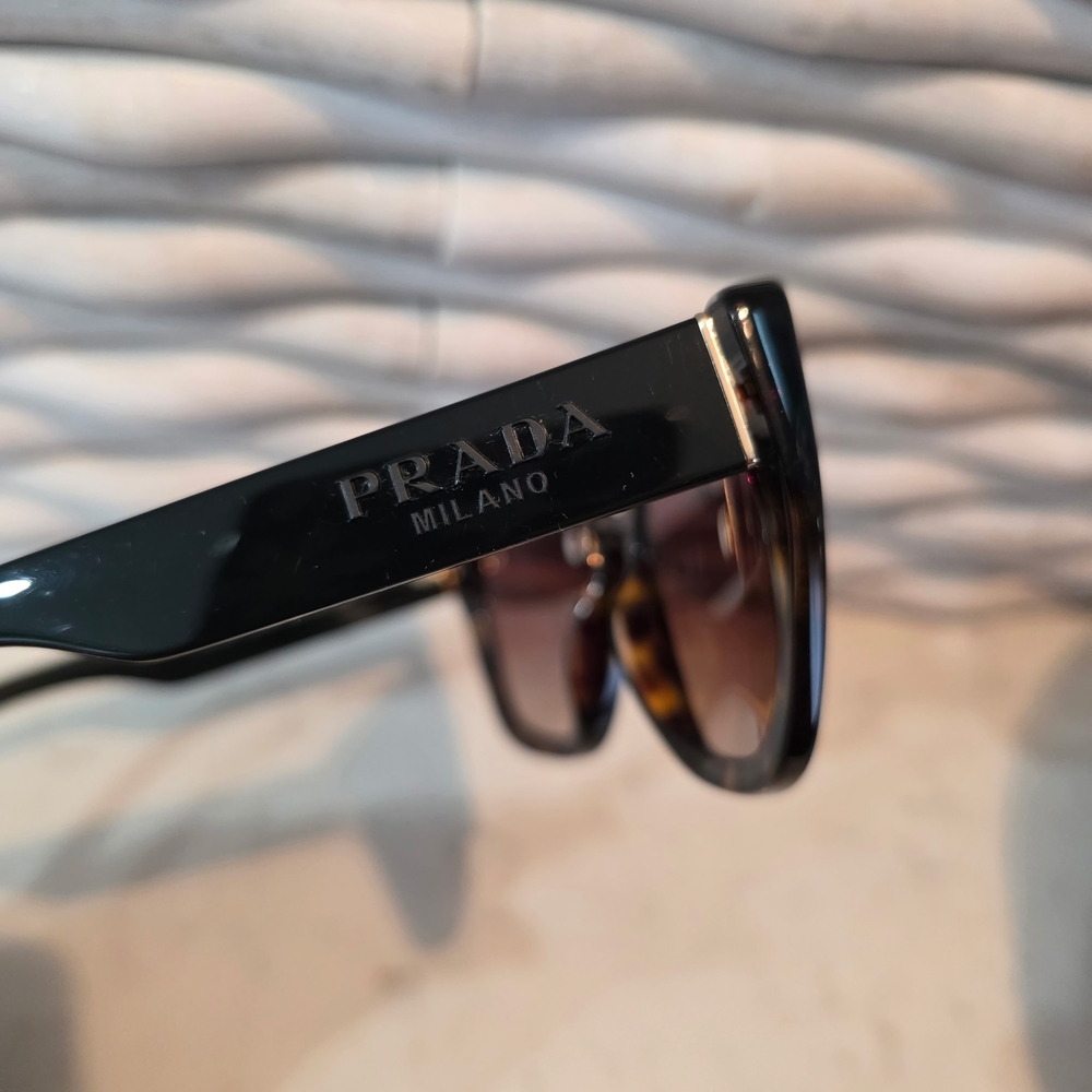 Prada Women's Black Tortoiseshell Sunglasses - PRADA - Picture 7 of 10